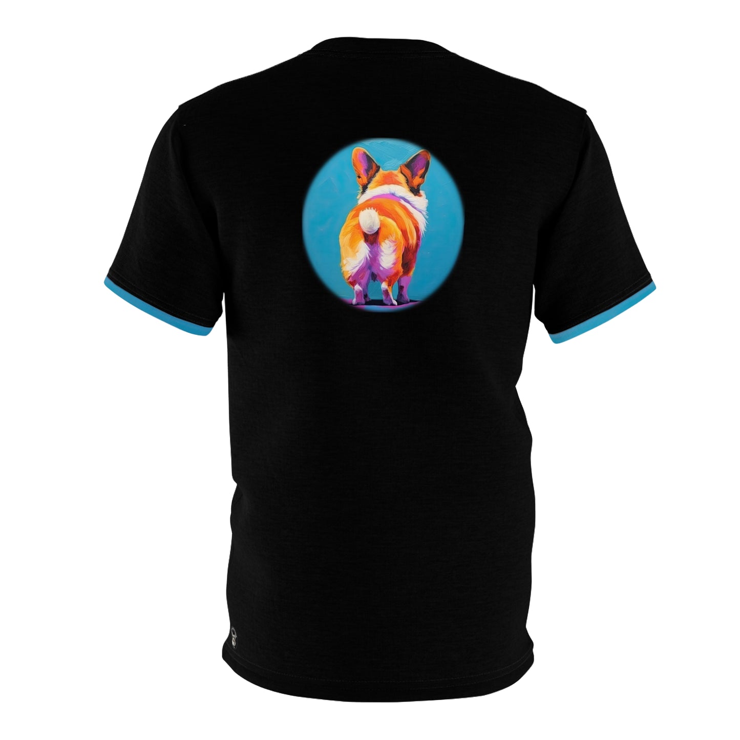 Corgi Butt Artistic Black with Pink Accents Unisex Bold Fashion Tee  — The Official Wiggle Shirt