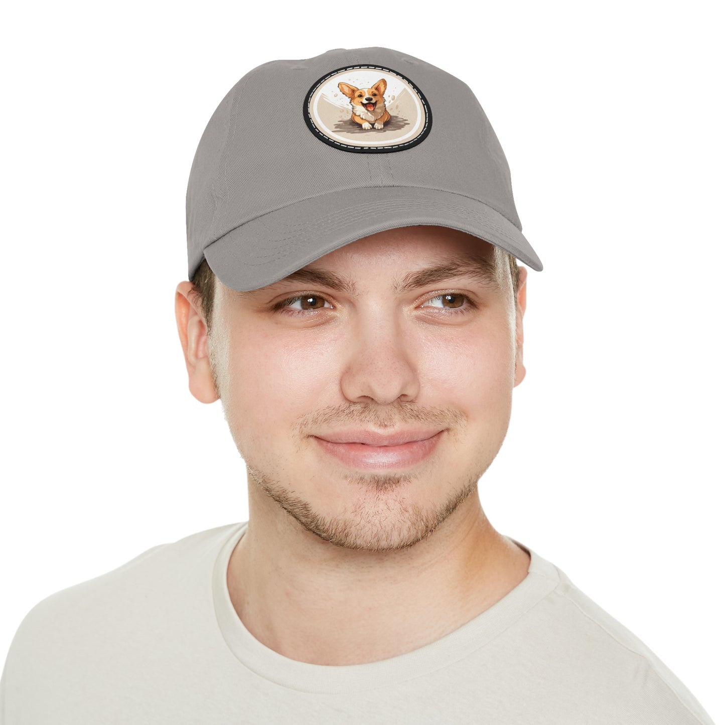 Corgi Cuteness - Cap with Leather Patch