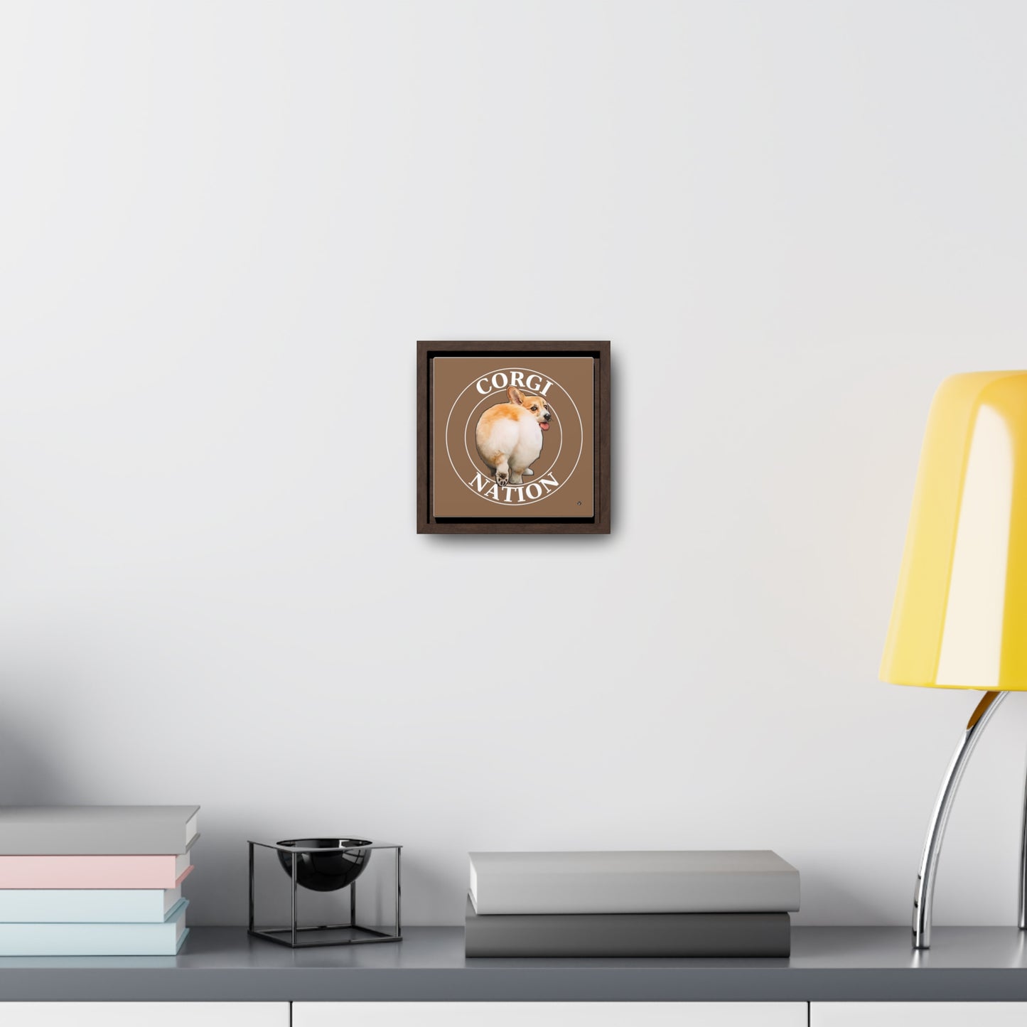 Corgi Nation - Framed on Canvas
