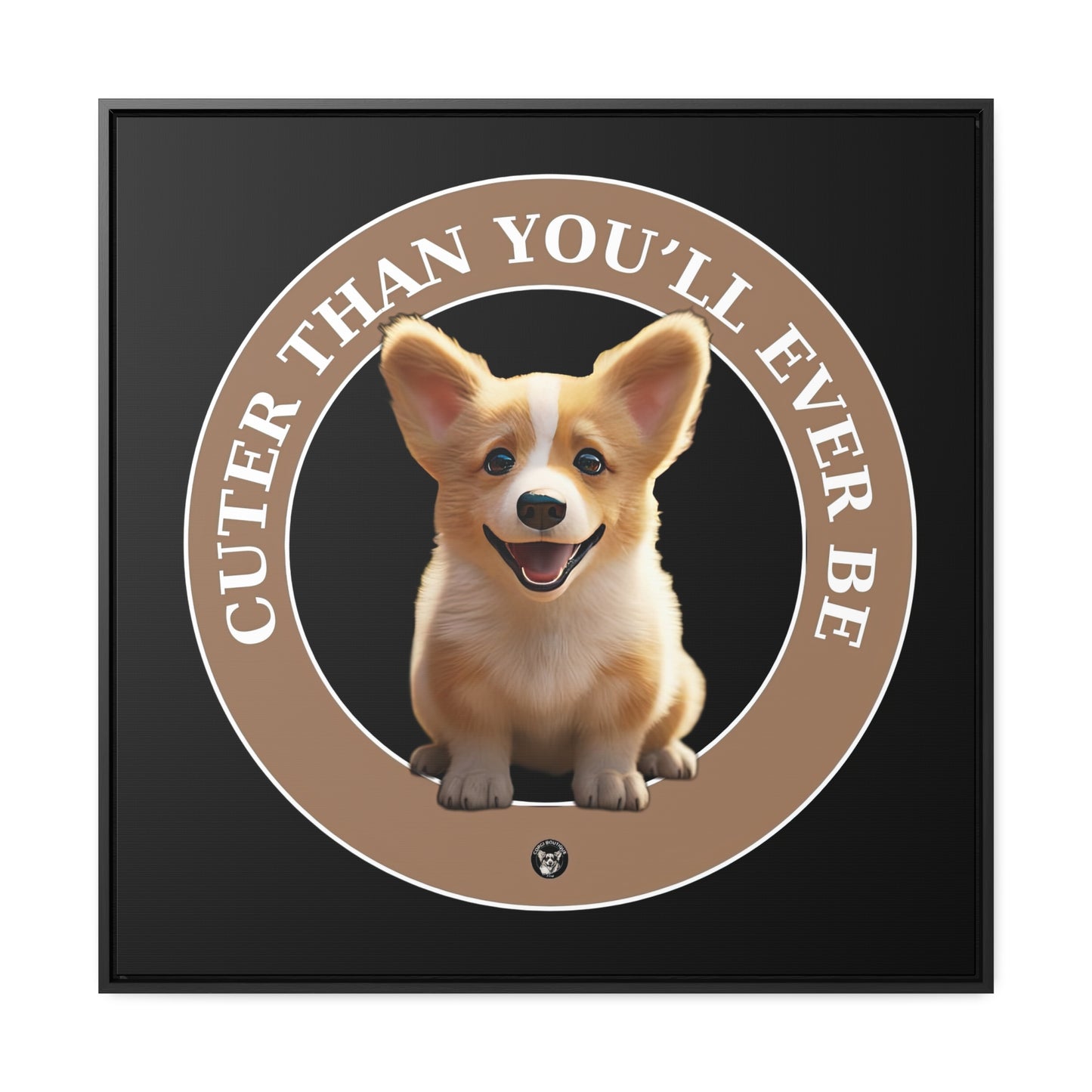Cuter Than You - Framed on Canvas