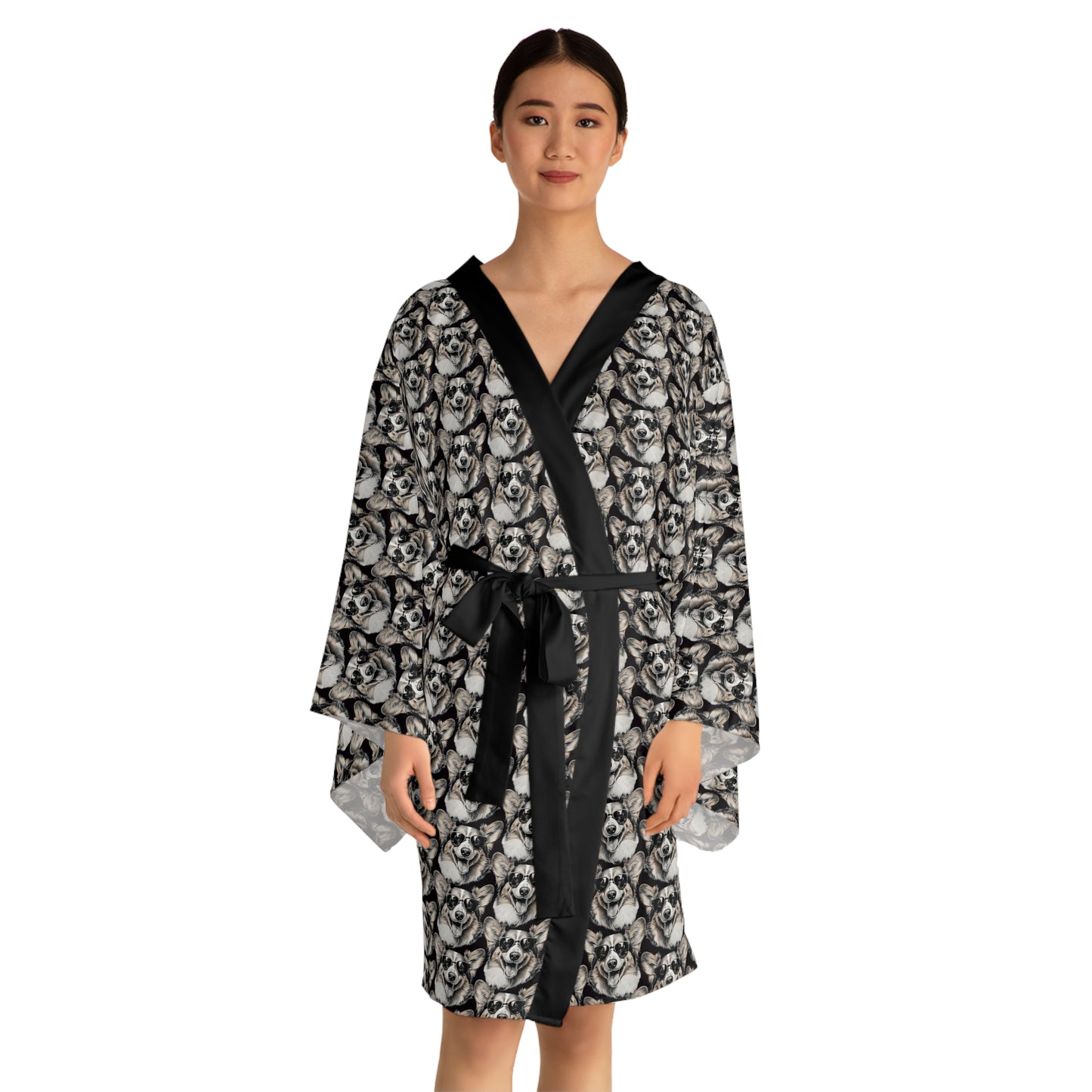 Corgi Cool Kimono Robe