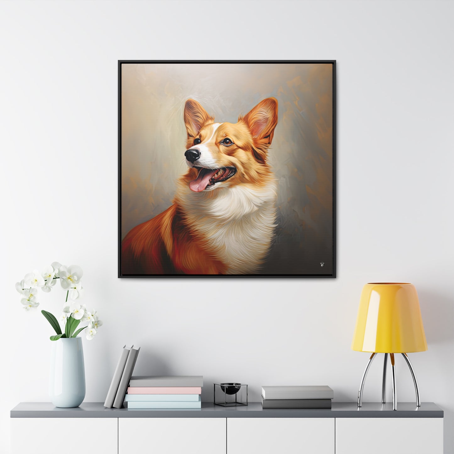 Pembroke Portrait - Framed on Canvas