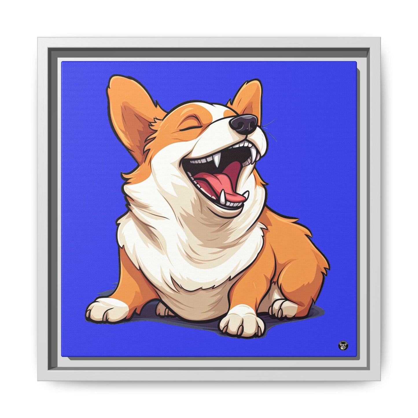 Comical Corgi on Canvas