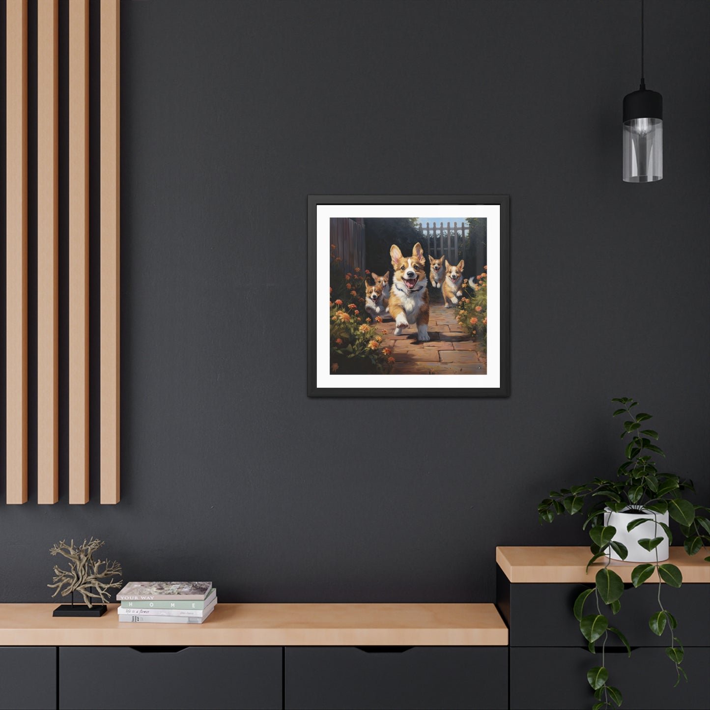 Tableau encadré « Bienvenue à la maison »