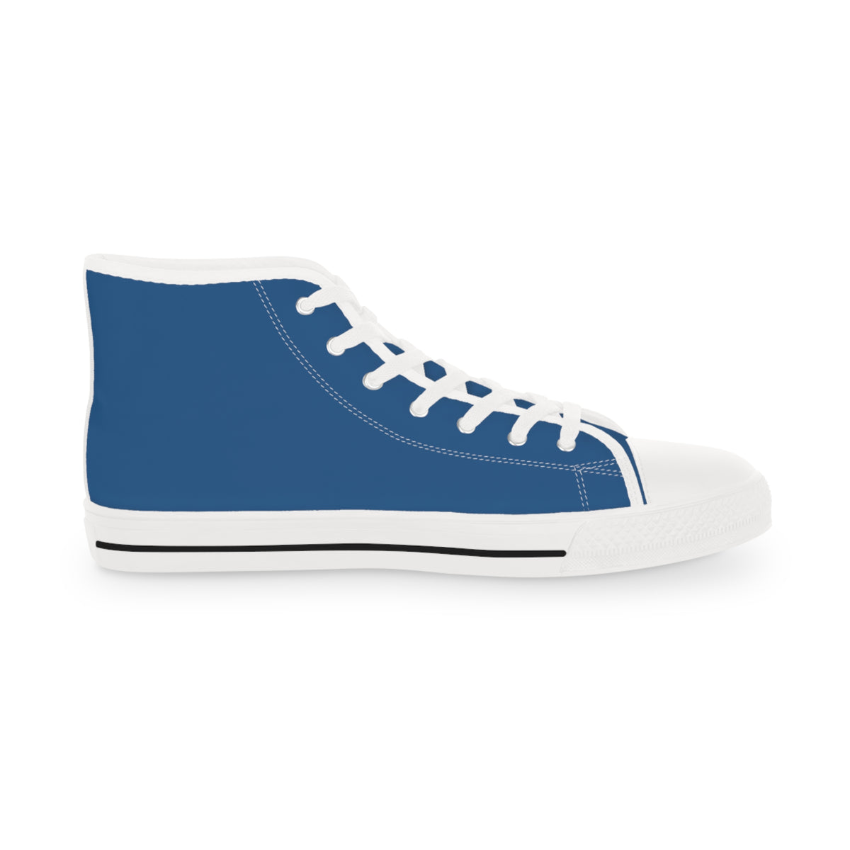 Ethereal Gaze Men's High-Top Sneakers - Corgi Kisser on Daytona Dusk Canvas
