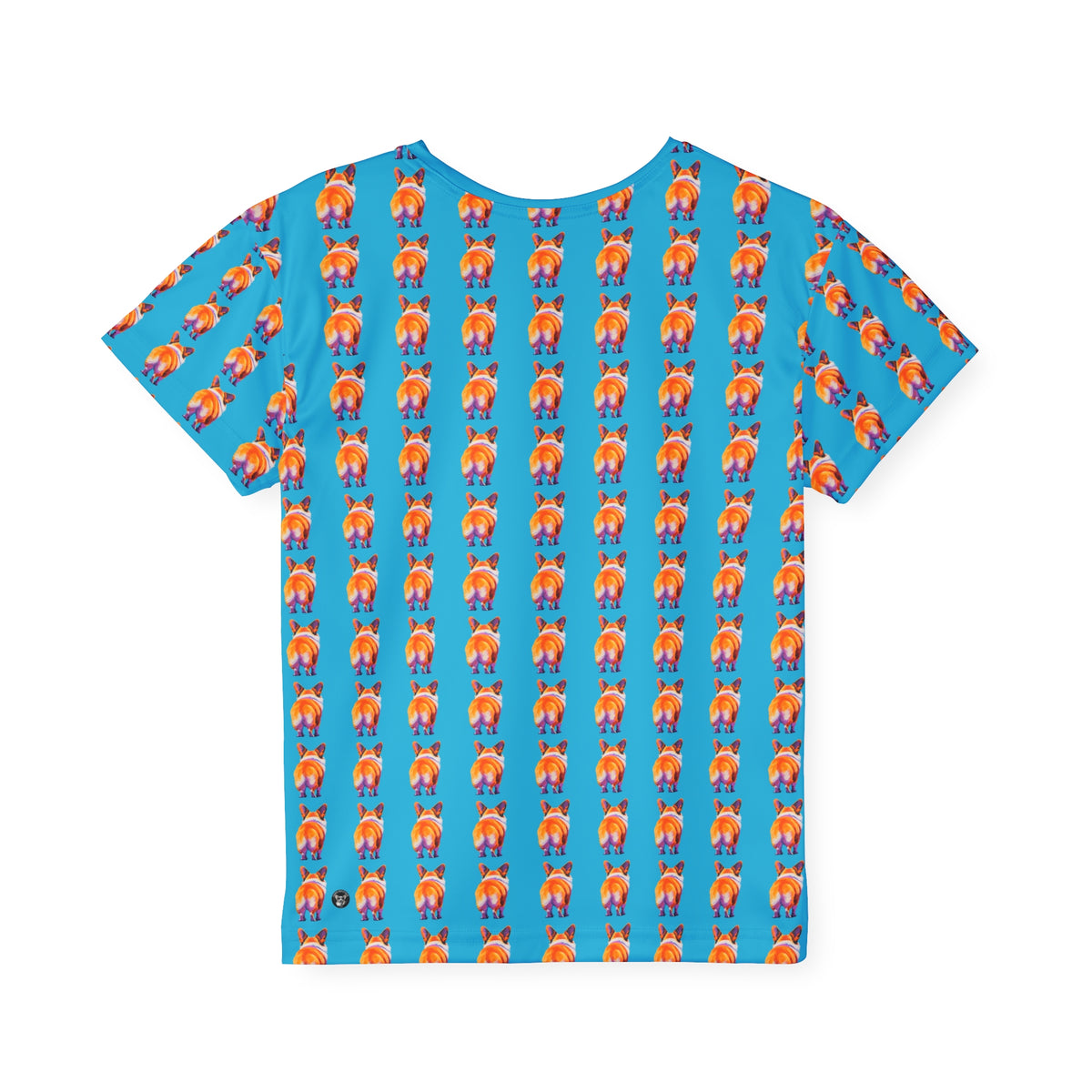 Corgi Butt Stripes Artistic Portrait Kid's Sports Tee