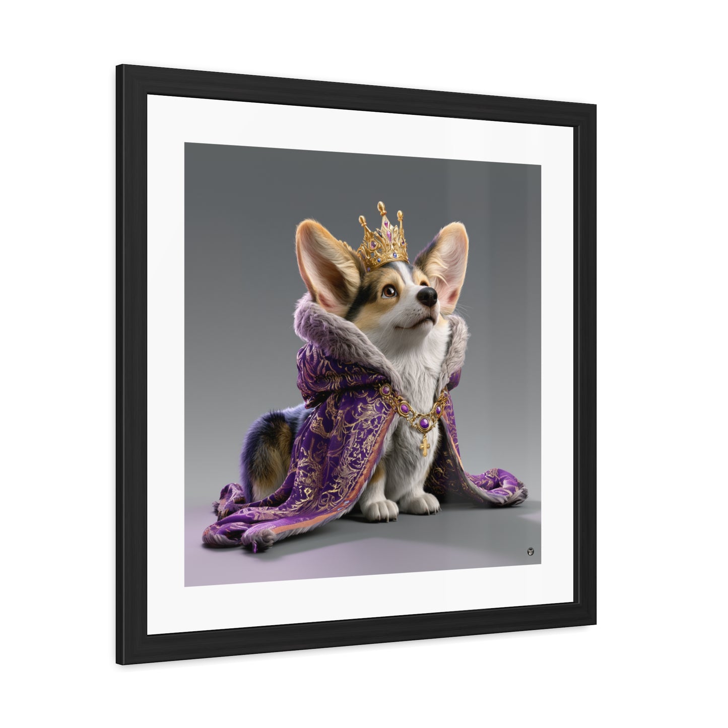 King Pup Framed Print