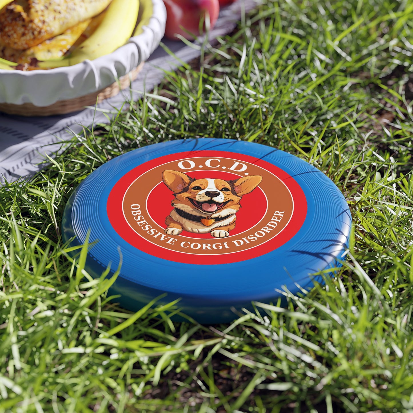 O.C.D. Obsessive Corgi Disorder - Wham-O Frisbee