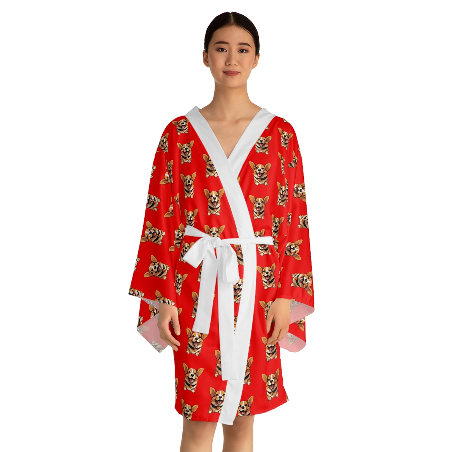 Puppy Love Kimono Robe