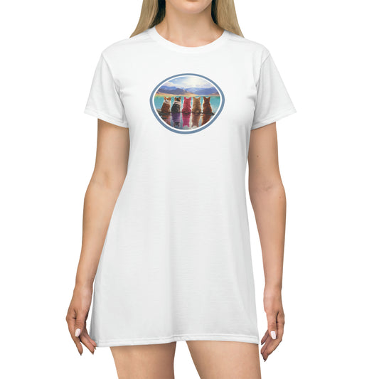 Corgi Lake - T-Shirt Dress