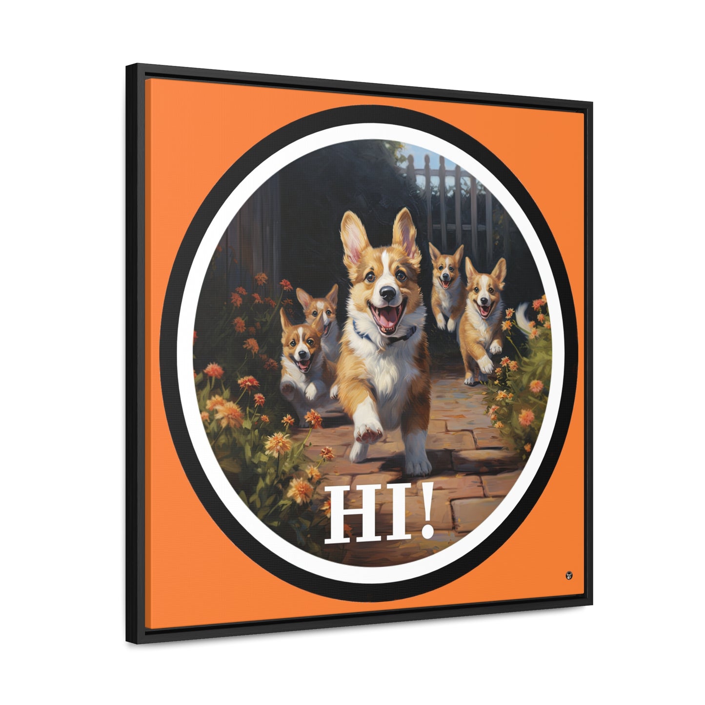 Hi! - Framed on Canvas