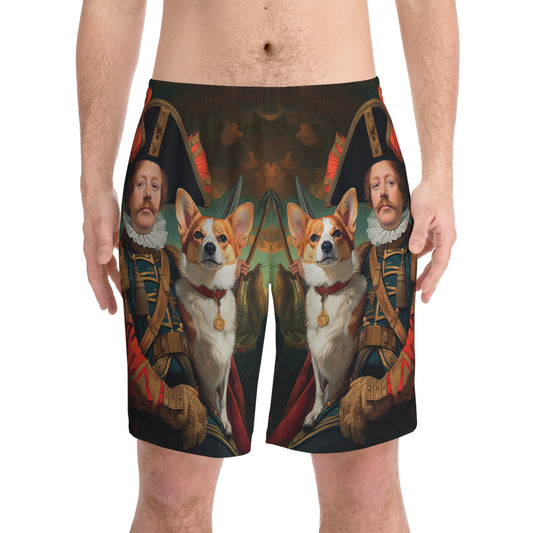First Royal Corgi Board Shorts