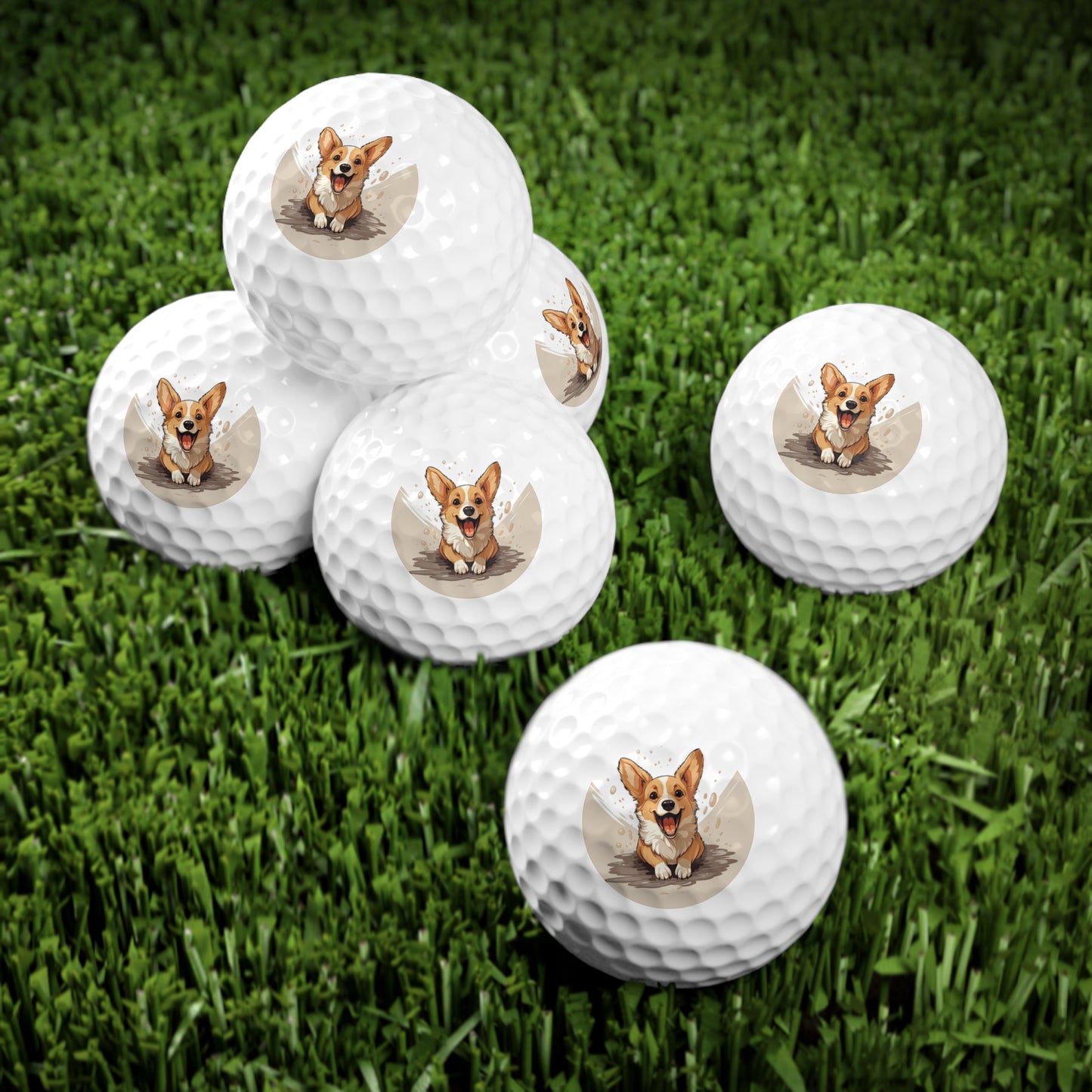 Corgi Cuteness - Golf Balls