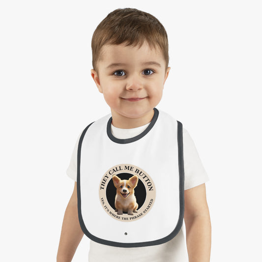 Cute as a Button - Baby Bib