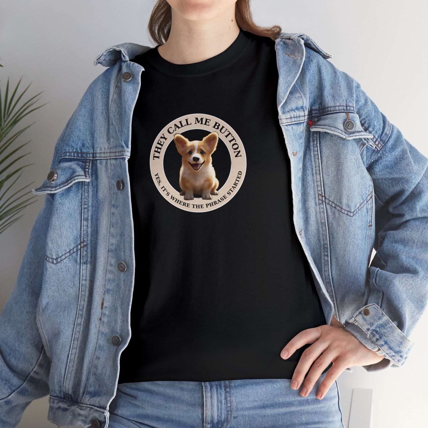 Cute as a Button - Unisex Heavy Cotton Tee