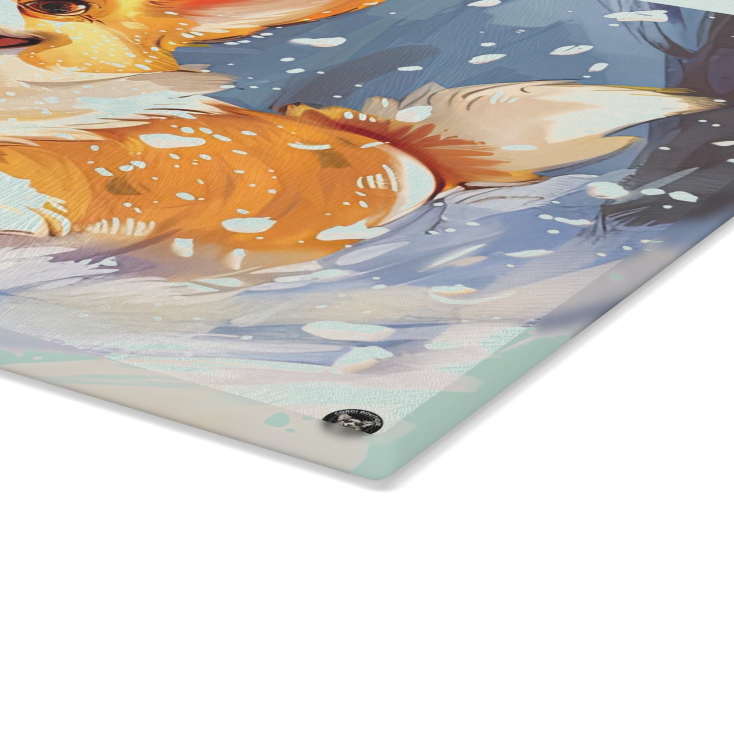 Winter Fun - Glass Cutting Board
