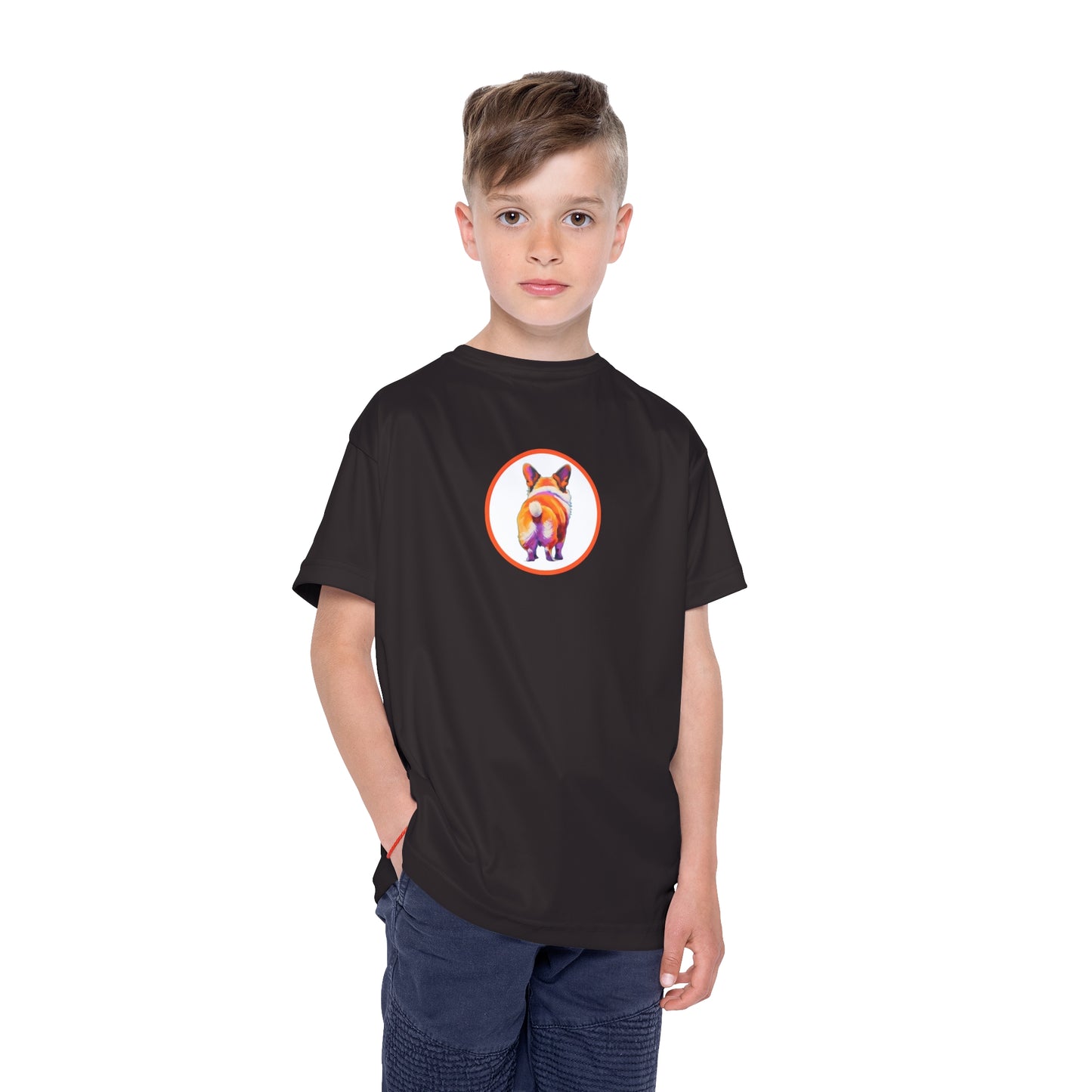 Corgi Butt Kid's Sports Tee