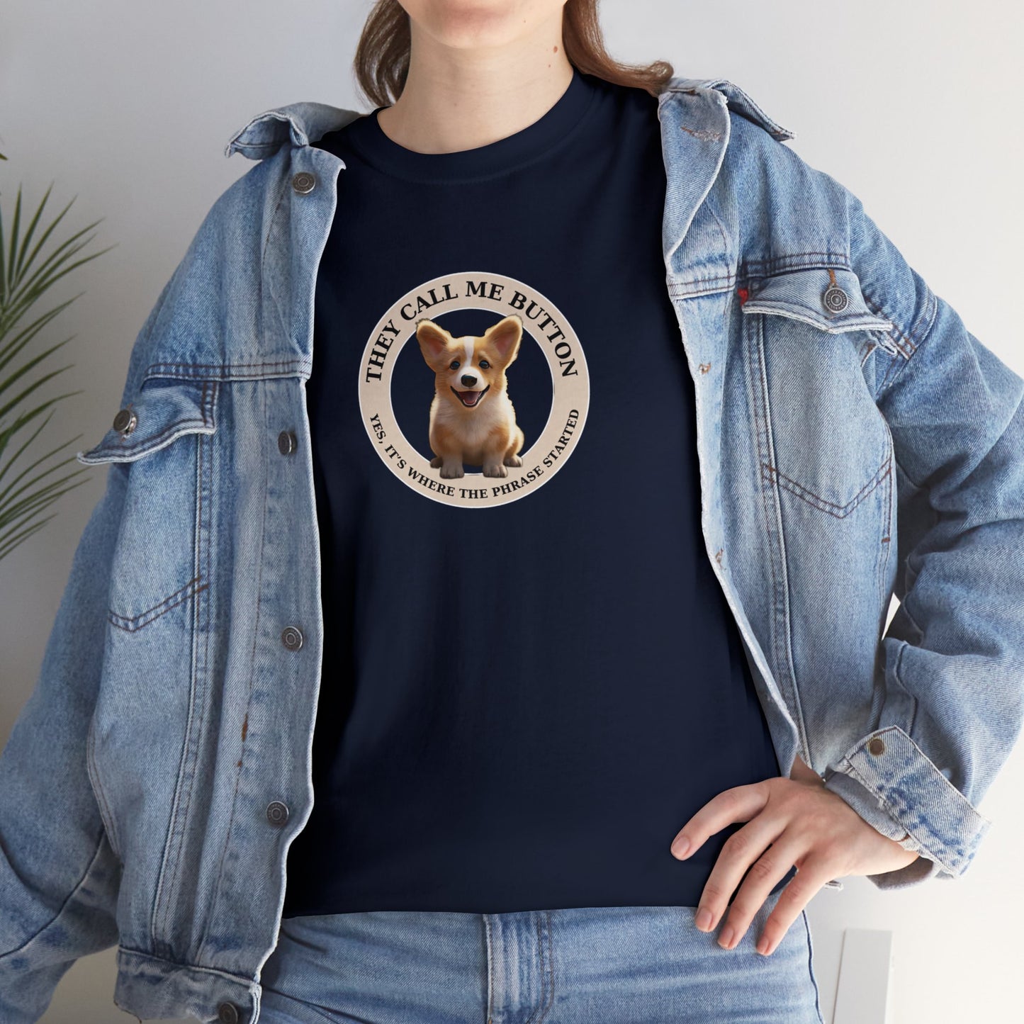 Cute as a Button - Unisex Heavy Cotton Tee