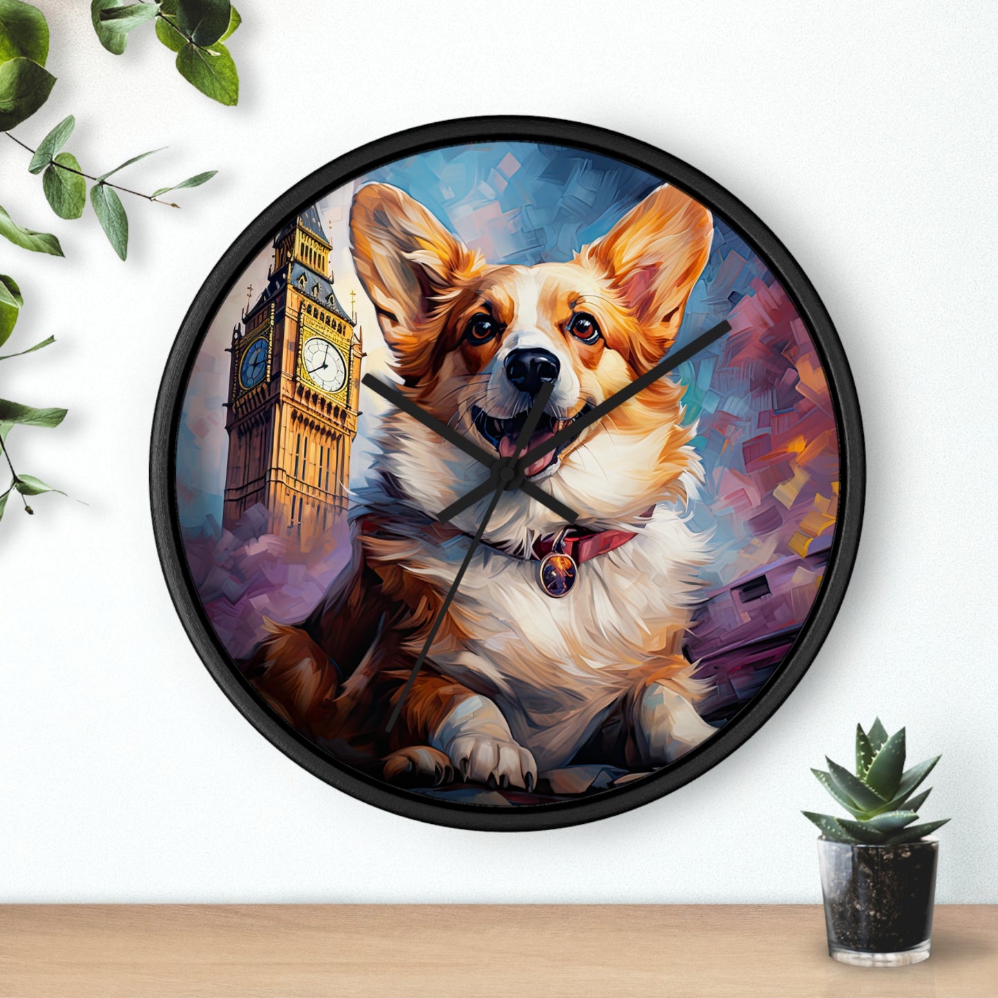 Corgi and Ben - Wall Clock