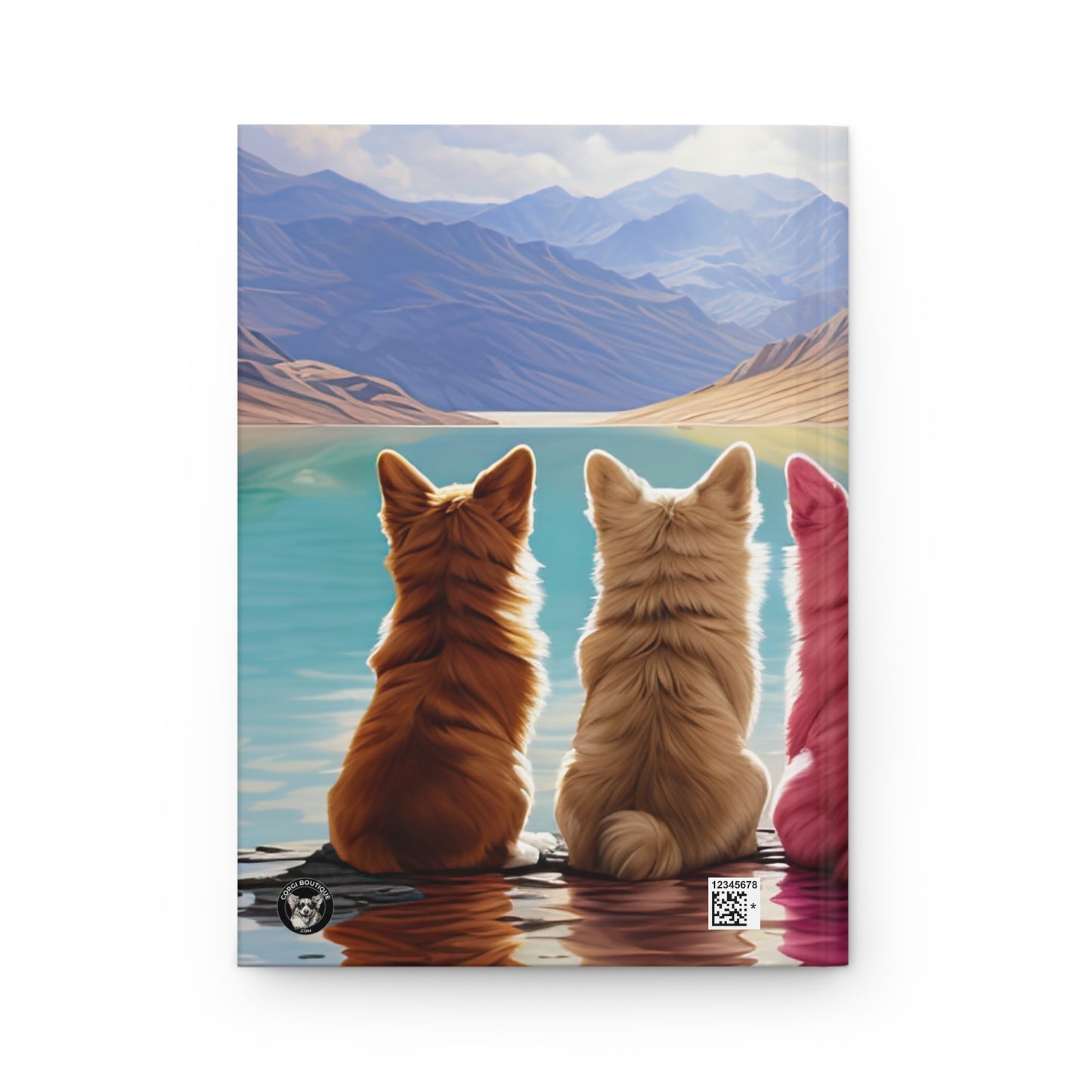 Corgi Lake - Hardcover Journal