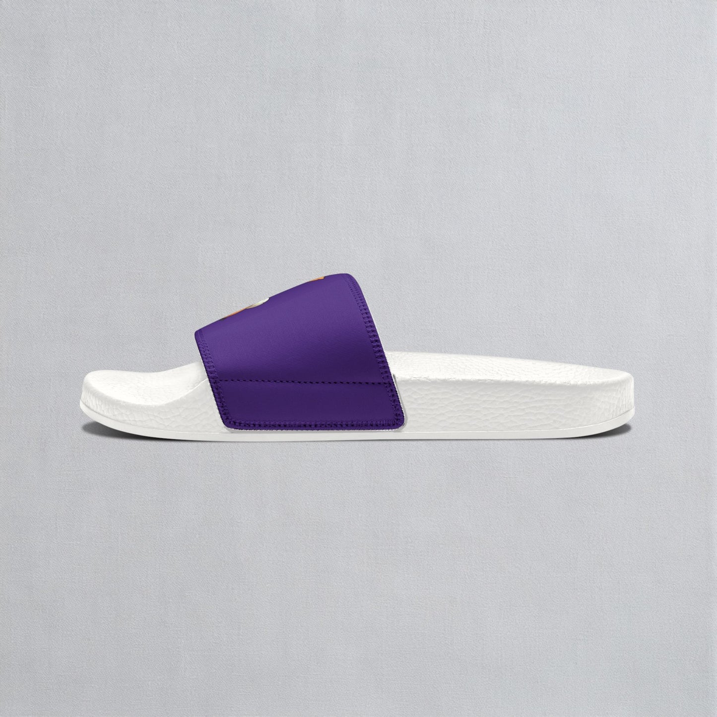 Jolly Jiggling Corgi Women's Purple Slide Sandals - Casual Pool & Beach Slides
