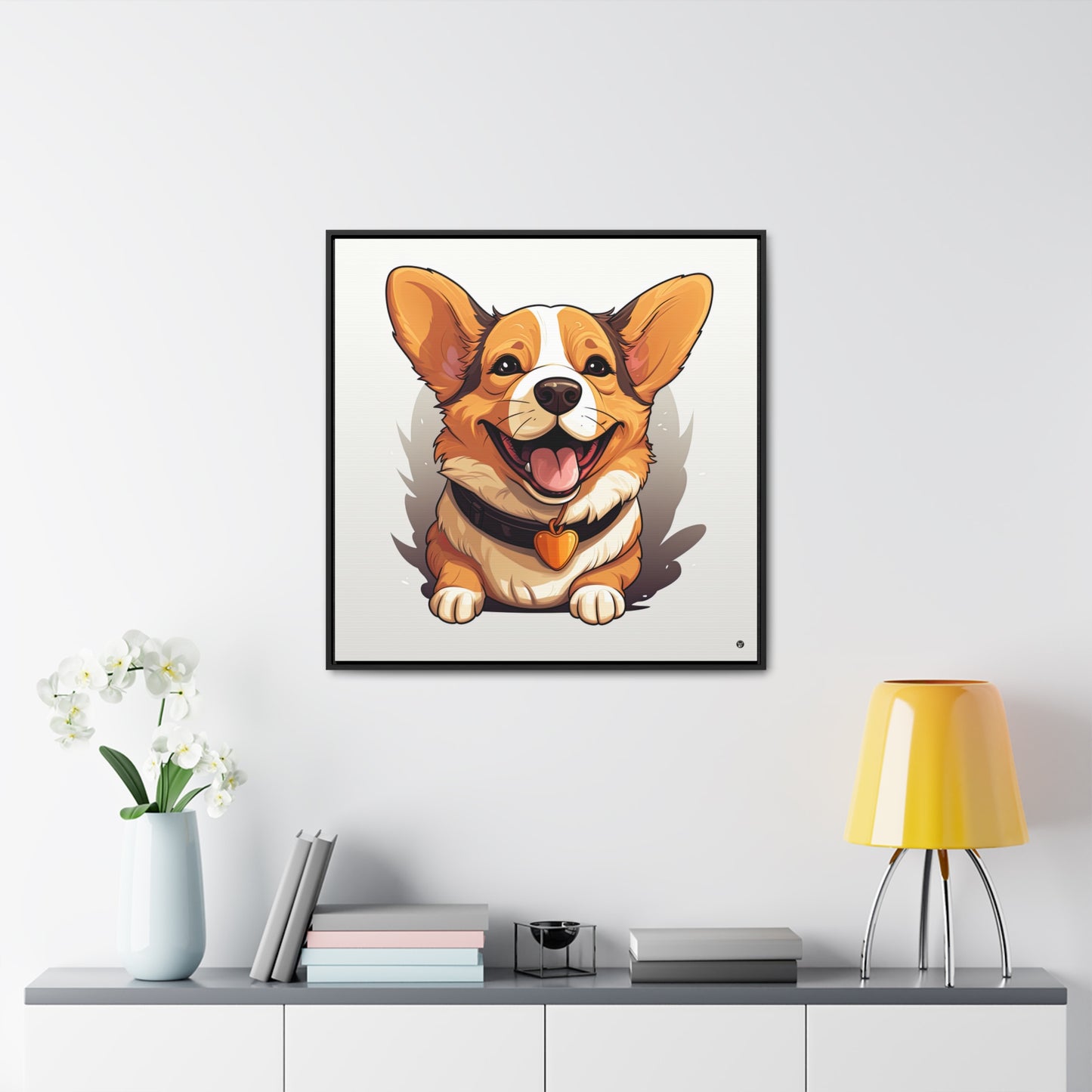 Puppy Love - Framed on Canvas