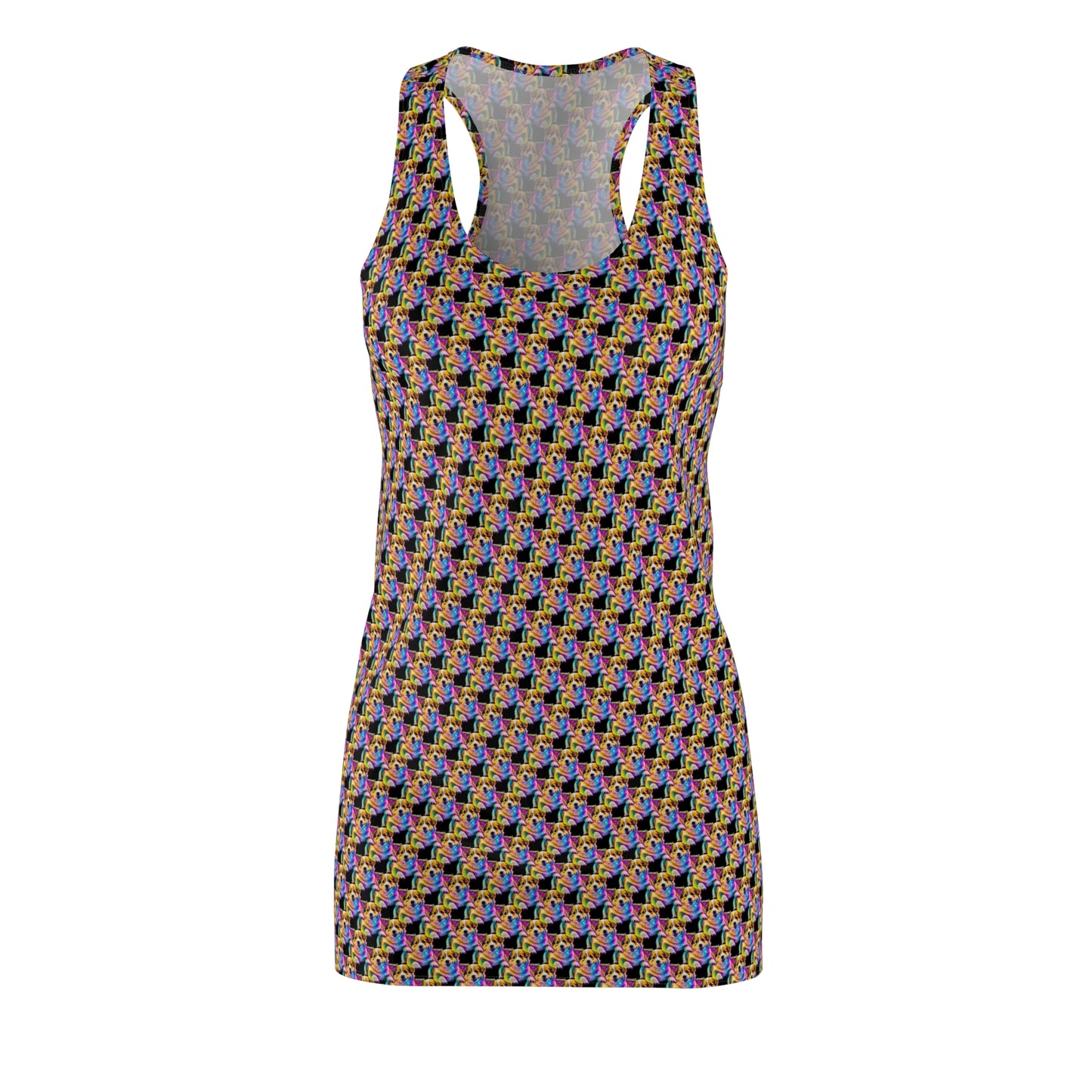 Colorful Corgi - Racerback Dress