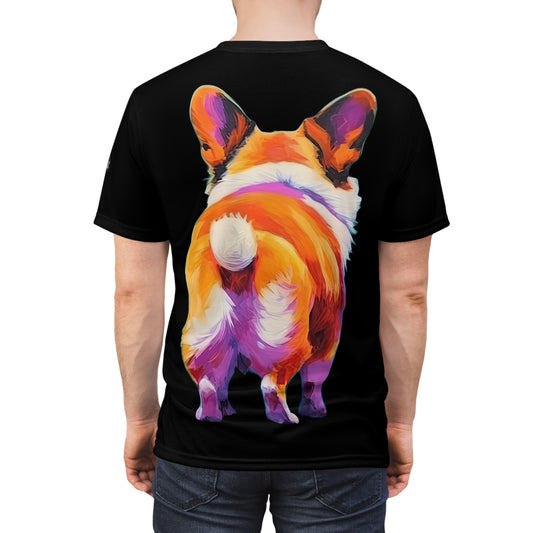 Corgi Butt T-Shirt in Black