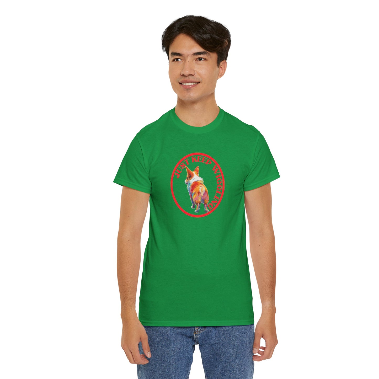 Just Keep Wiggling - Unisex Heavy Cotton Tee