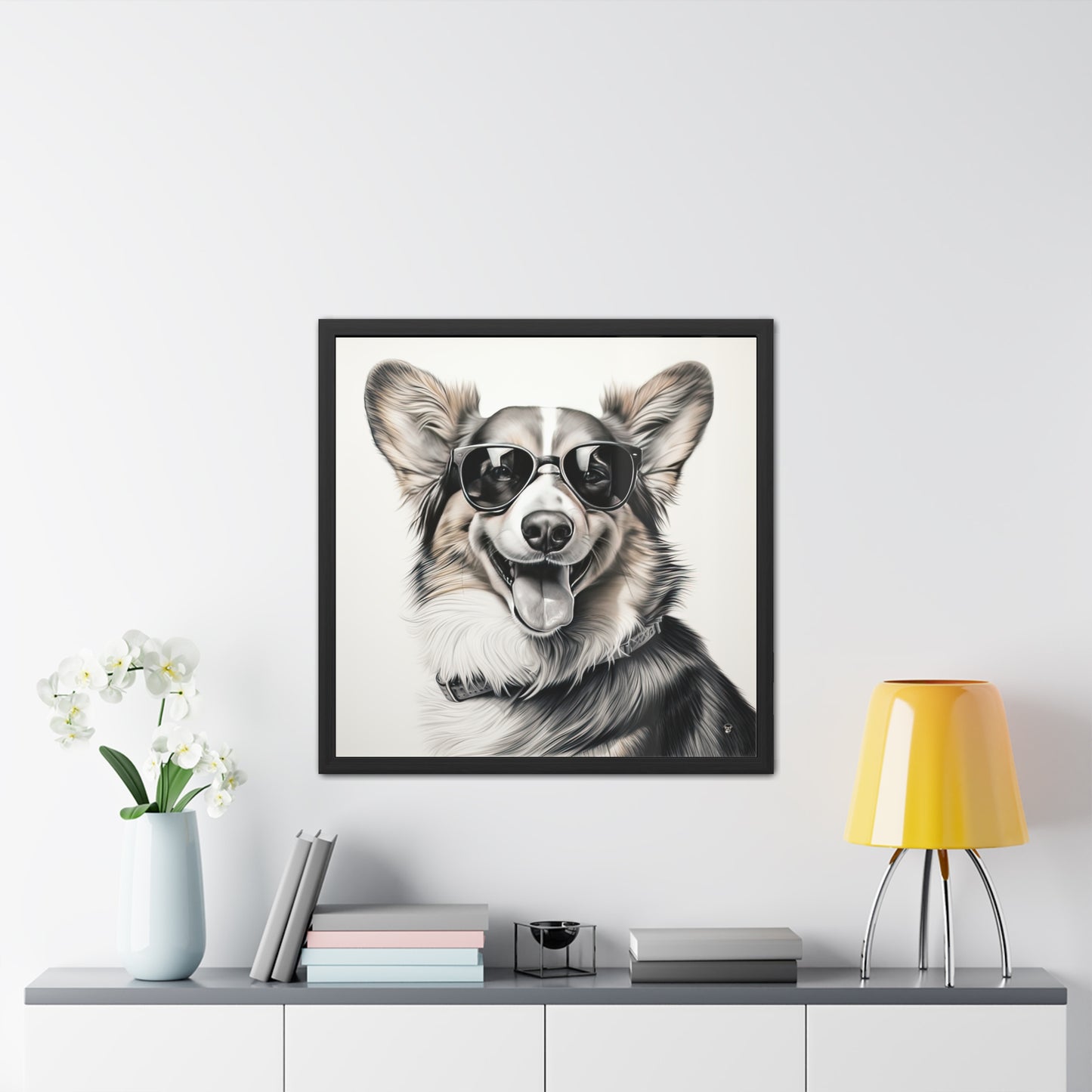 Corgi Cool - Framed Print