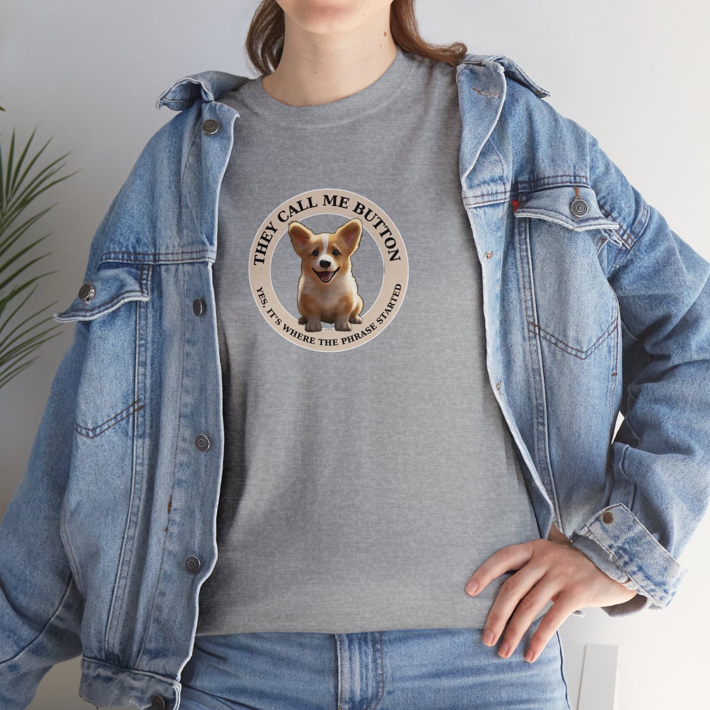 Cute as a Button - Unisex Heavy Cotton Tee
