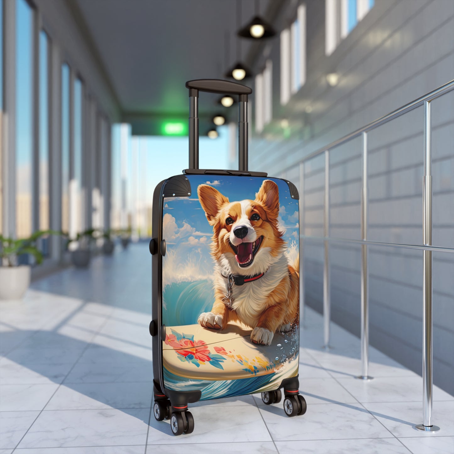 Cowabunga Corgi - Suitcase