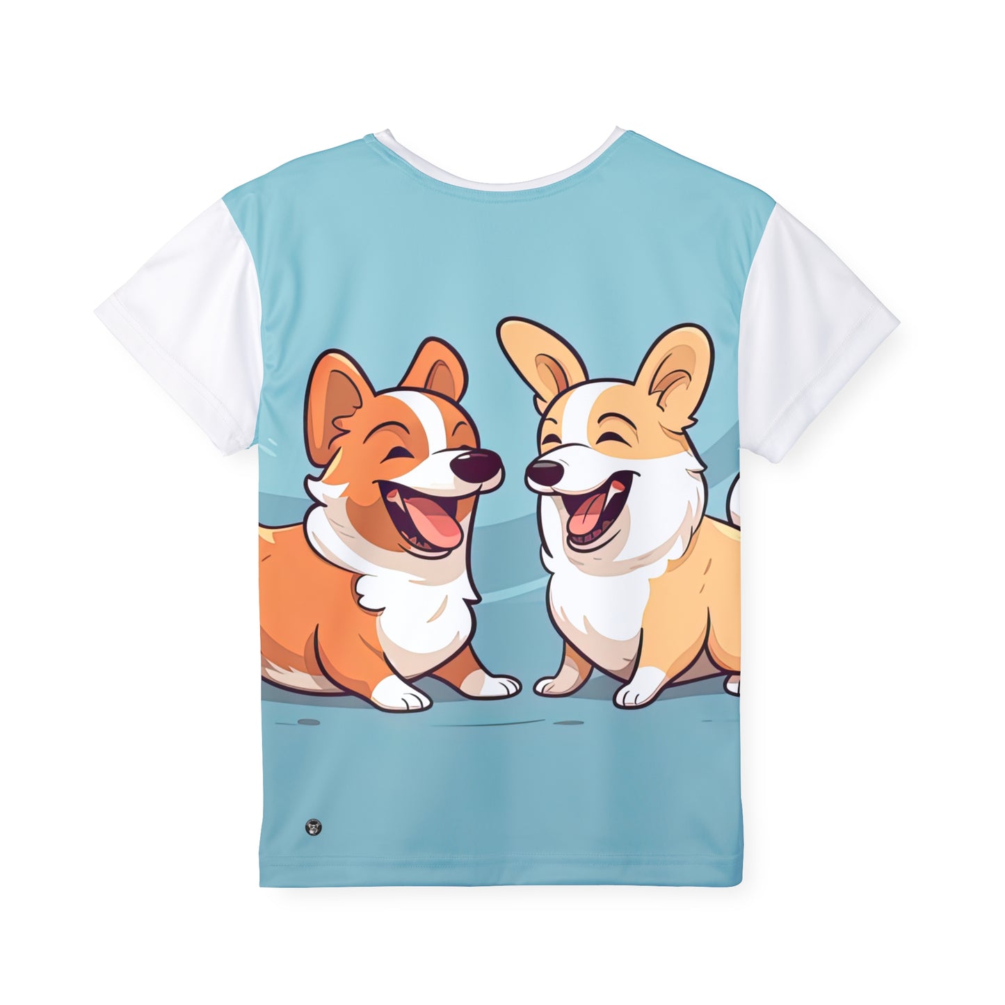 Corgi Couple Kid's Sports Tee