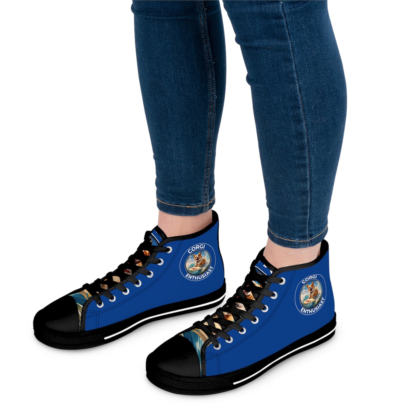 Corgi Enthusiast - Women's High Top Sneakers