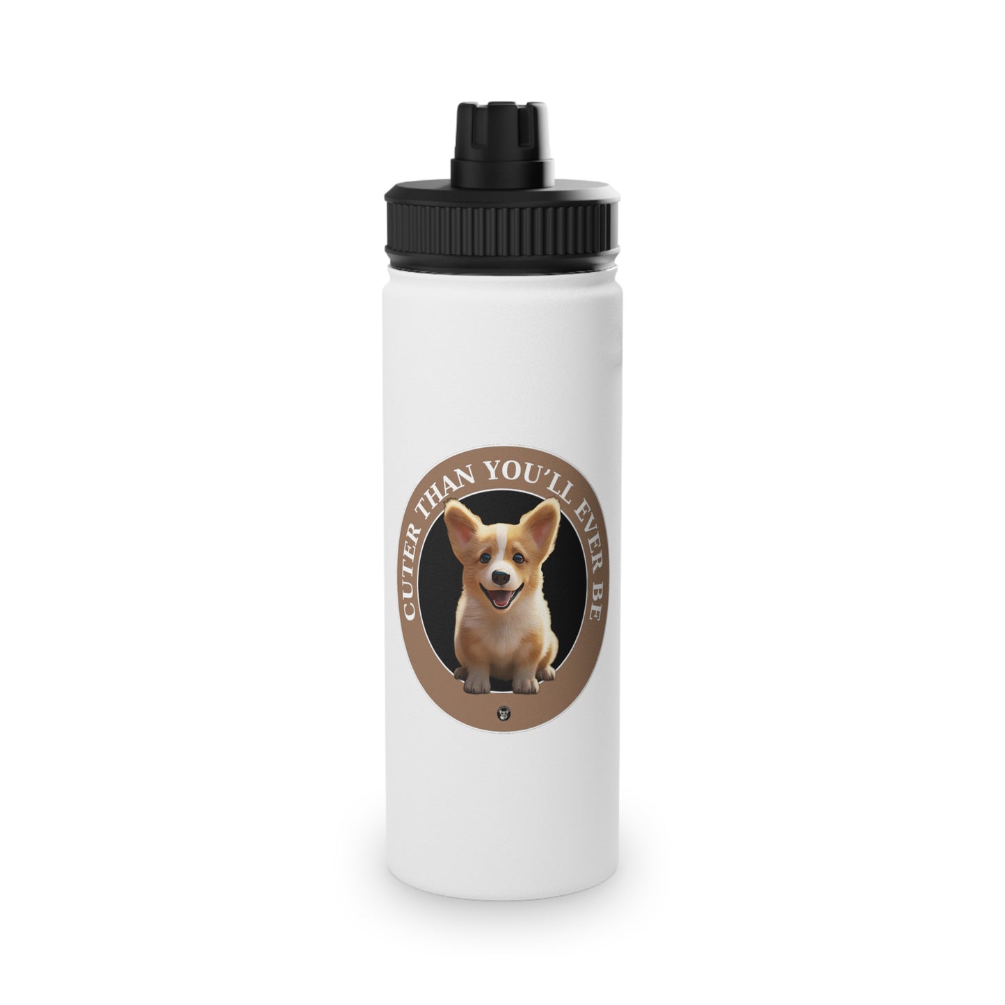Cuter Than You - Water Bottle with Sport Lid