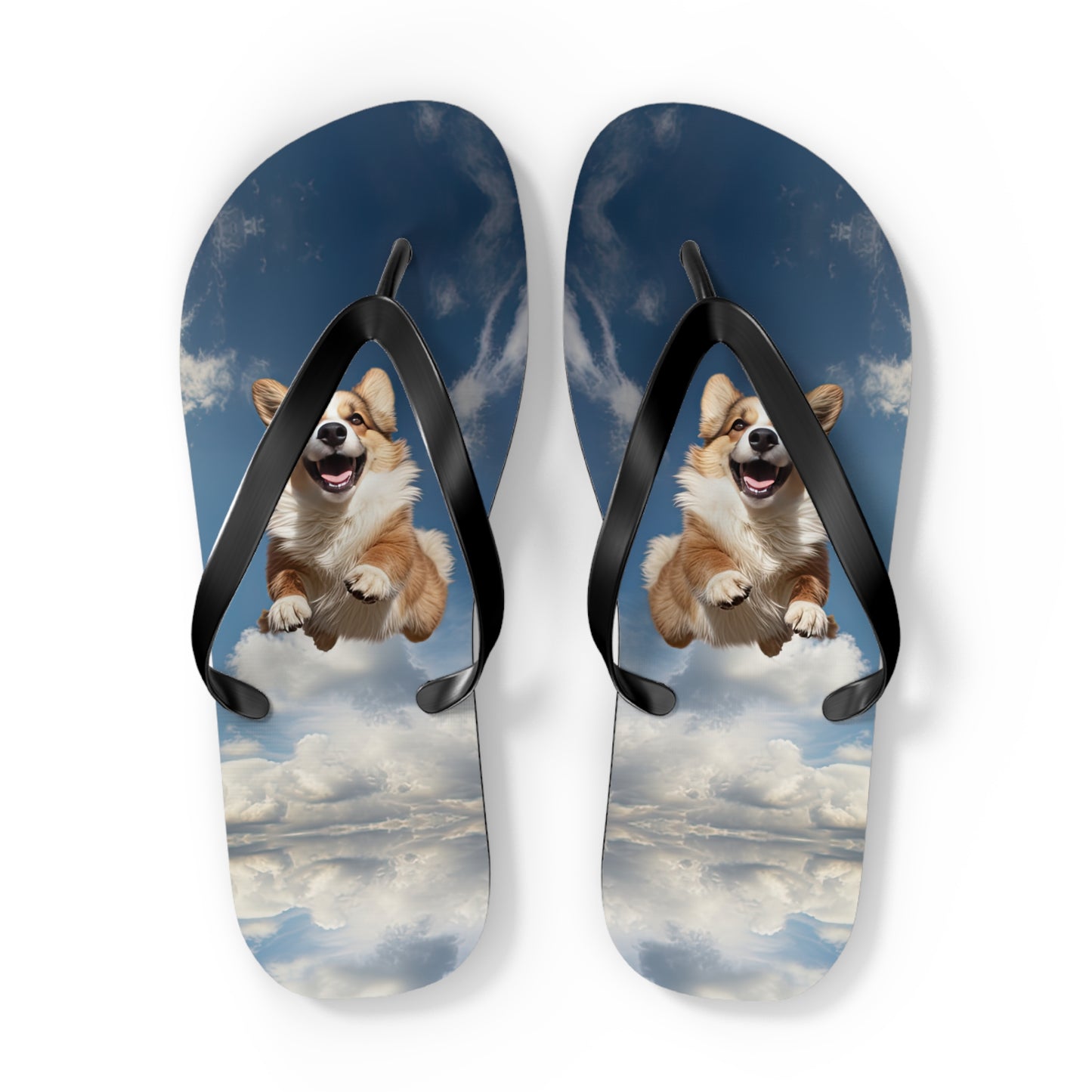 Super Corgi Flip-Flops