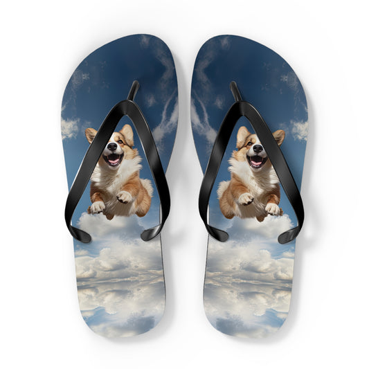 Super Corgi Flip-Flops