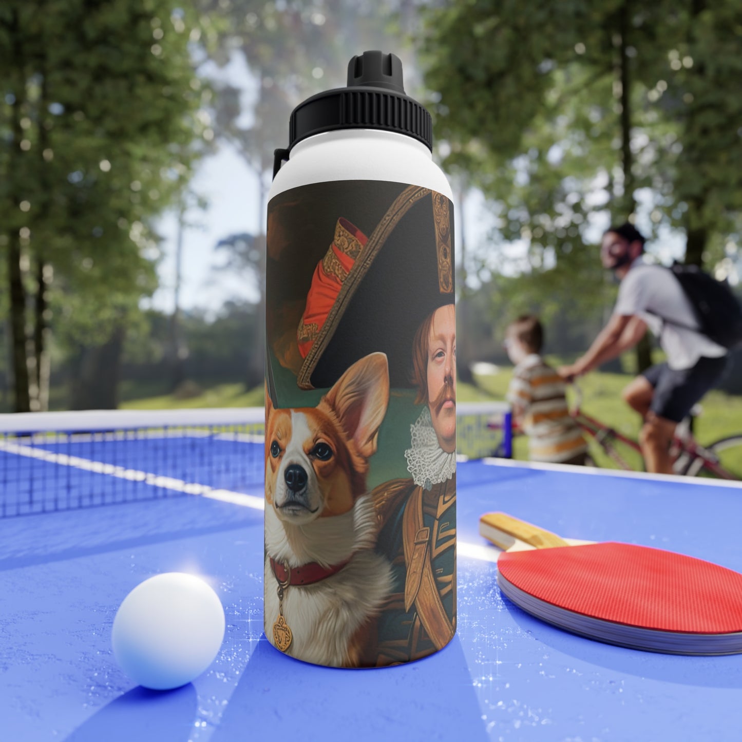 First Royal Corgi - Water Bottle with Sport Lid