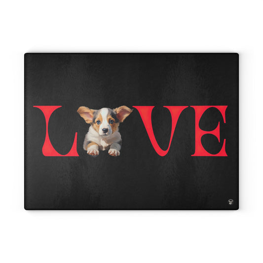 LOVE - Glass Cutting Board