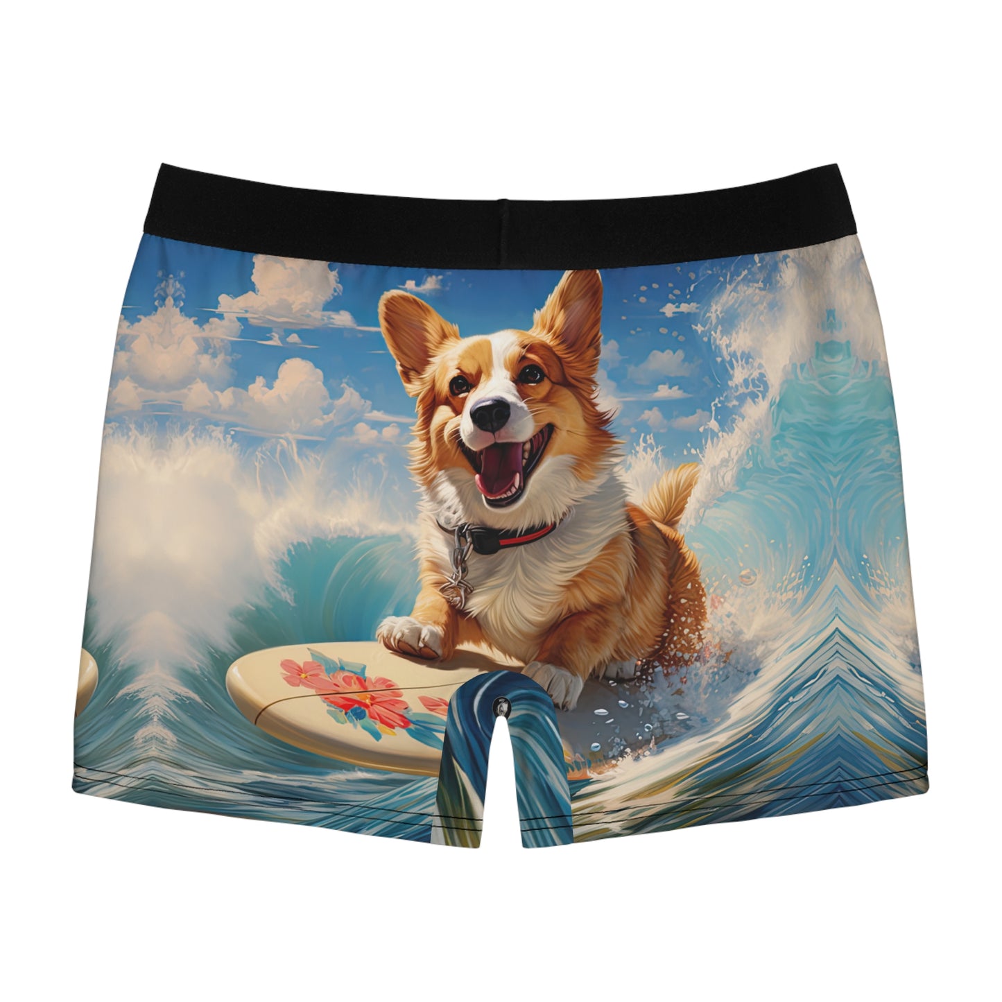 Cowabunga Corgi Boxer Briefs