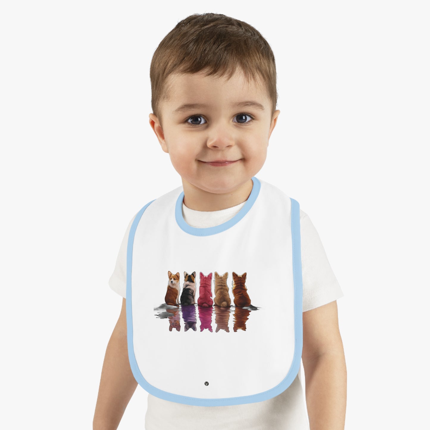 Corgi Reflection - Baby Bib