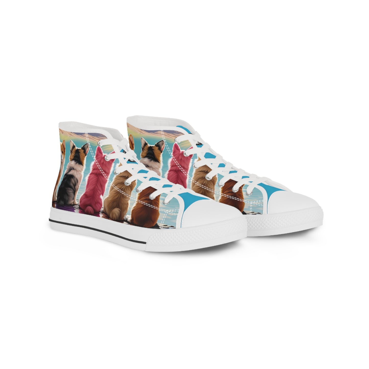 Corgi Lake - Men's High Top Sneakers