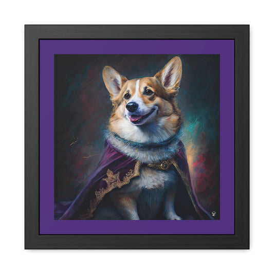 Corgi Royalty Framed Print