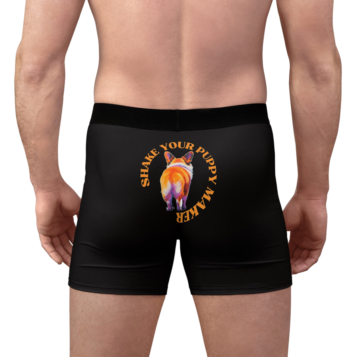 Shake Your Puppy Maker Black Boxer Briefs!