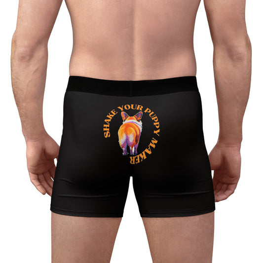 Shake Your Puppy Maker Black Boxer Briefs!