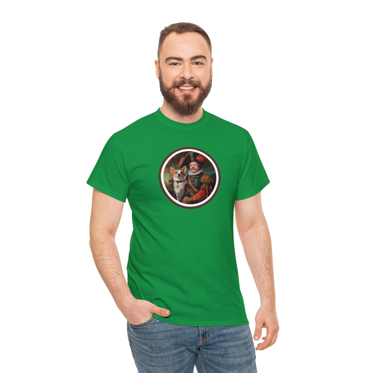 First Royal Corgi - Unisex Heavy Cotton Tee