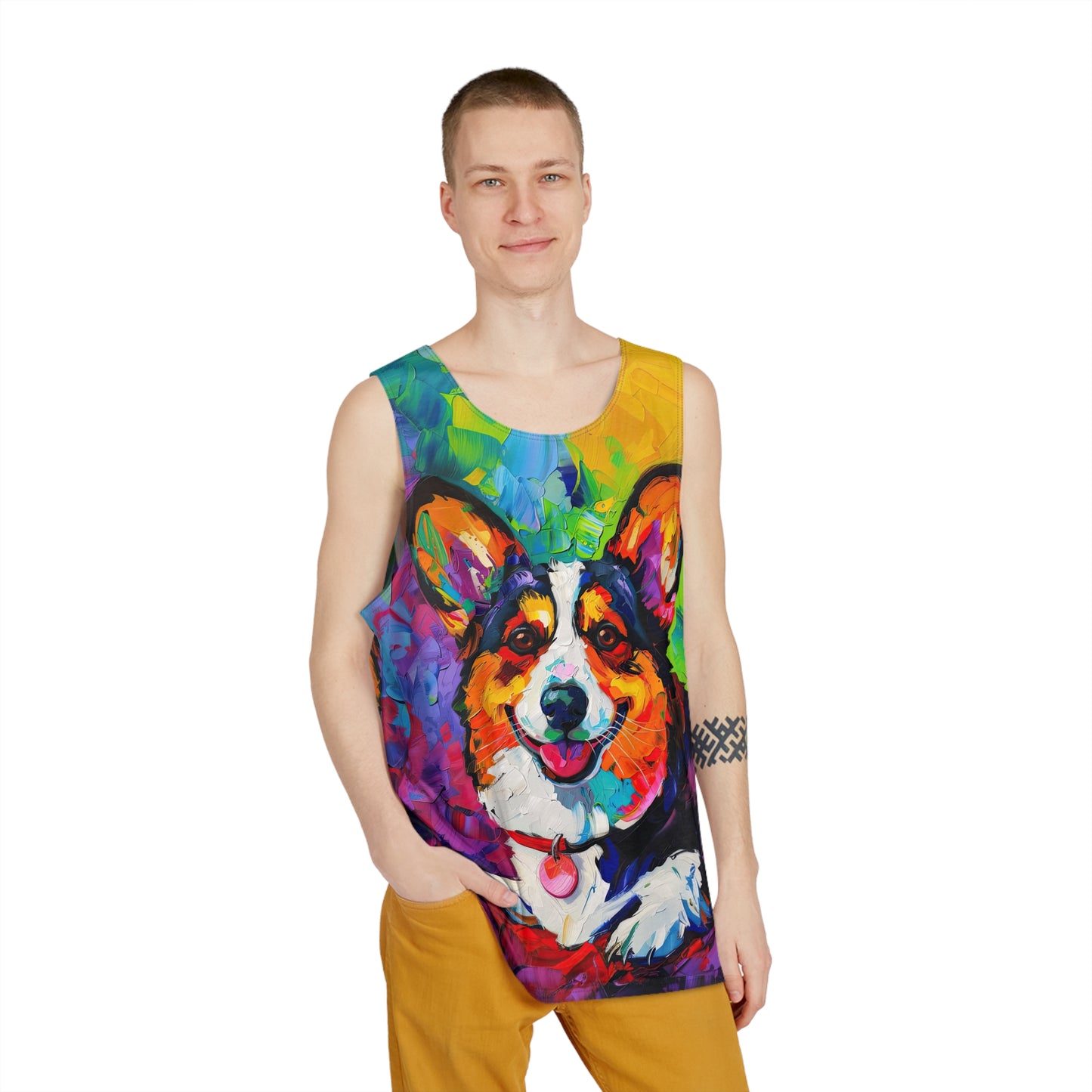 Colorful Cardigan Tank