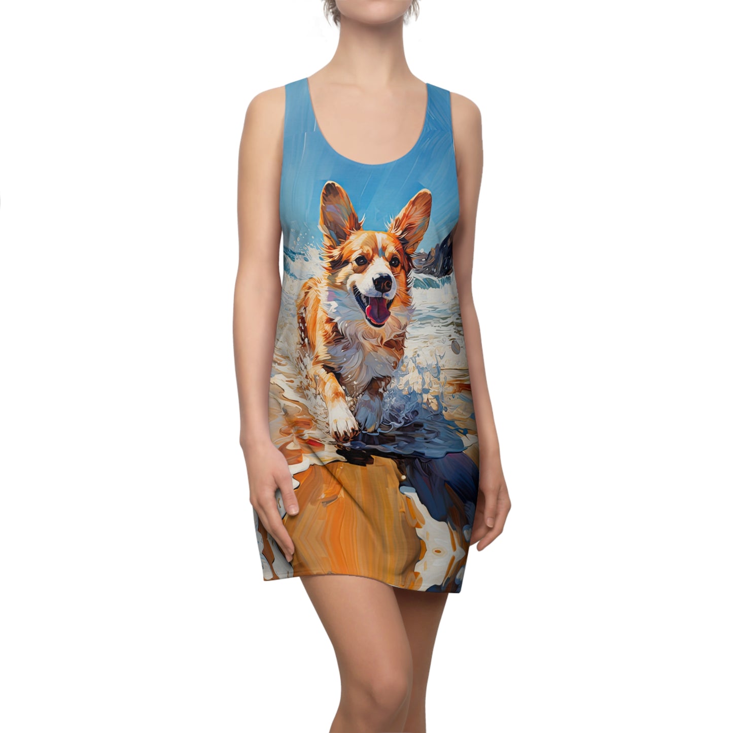 Coastal Corgi Racerback