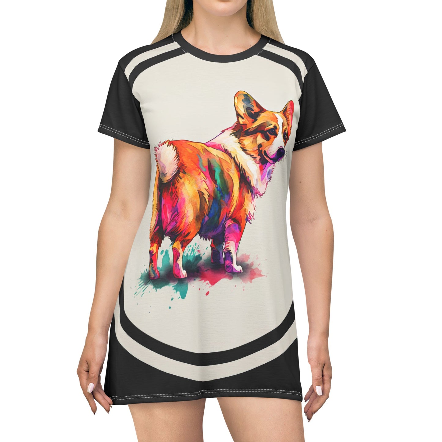 Corgi Observer T-Dress