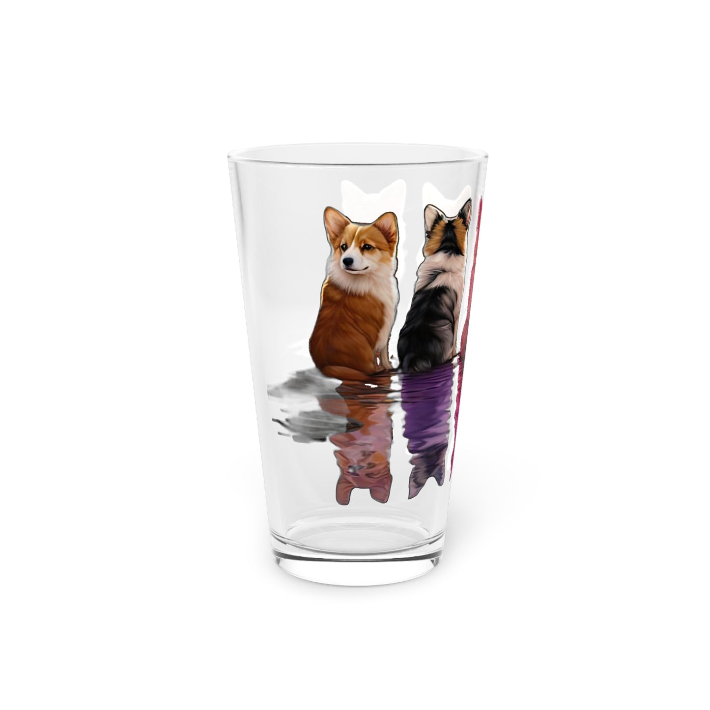 Corgi Reflection - Pint Glass